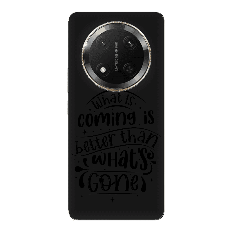 Honor Magic 7 Lite What is coming Black Colored Silicone TPU Θήκη