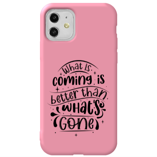 Apple iPhone 11  What is coming Pink Colored Silicone TPU Θήκη