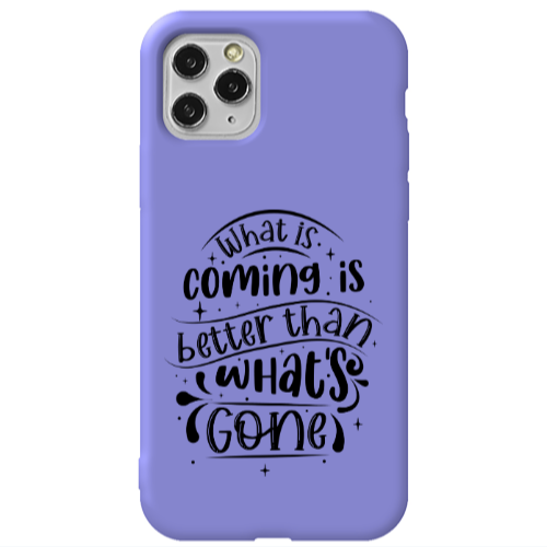 Apple iPhone 11 Pro What is coming Purple Colored Silicone TPU Θήκη