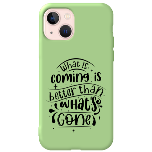 Apple iPhone 13 What is coming Light Green Colored Silicone TPU Θήκη