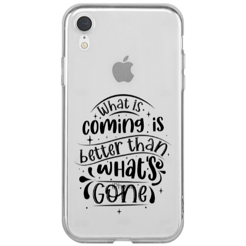 Apple iPhone Xr What is coming Transparent Silicone TPU Θήκη