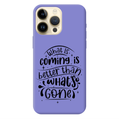 Apple iPhone 13 Pro Max What is coming Purple Colored Silicone TPU Θήκη