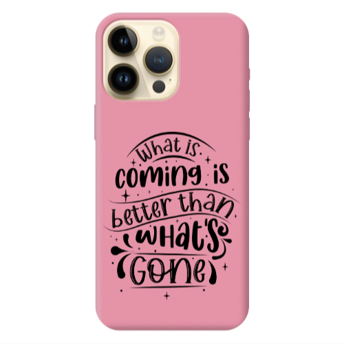 Apple iPhone 13 Pro Max What is coming Pink Colored Silicone TPU Θήκη