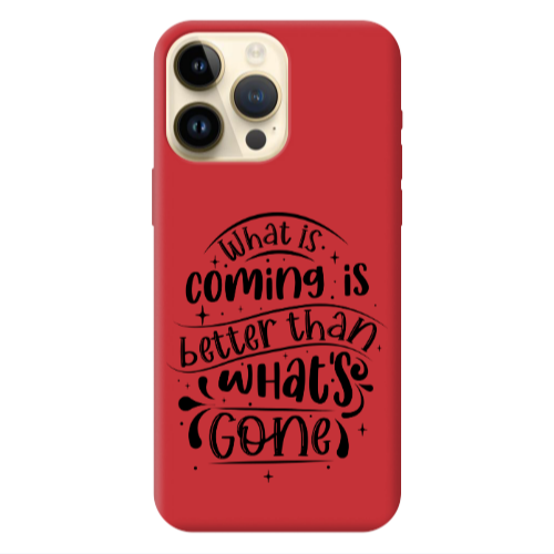 Apple iPhone 13 Pro Max What is coming Red Colored Silicone TPU Θήκη