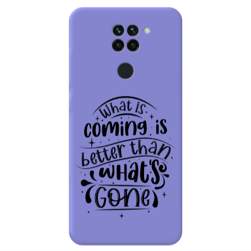 Xiaomi Redmi Note 9 What is coming Purple Colored Silicone TPU Θήκη
