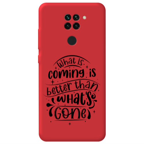 Xiaomi Redmi Note 9 What is coming Red Colored Silicone TPU Θήκη