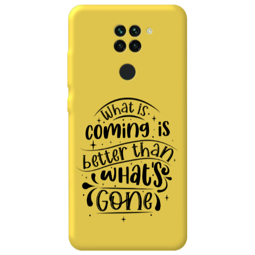 Xiaomi Redmi Note 9 What is coming Yellow Colored Silicone TPU Θήκη