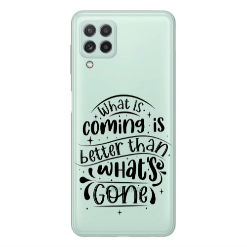 Samsung A22 4G What is coming Transparent Silicone TPU Θήκη