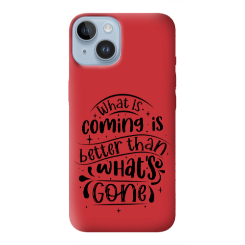 Apple iPhone 14 Plus What is coming Red Colored Silicone TPU Θήκη