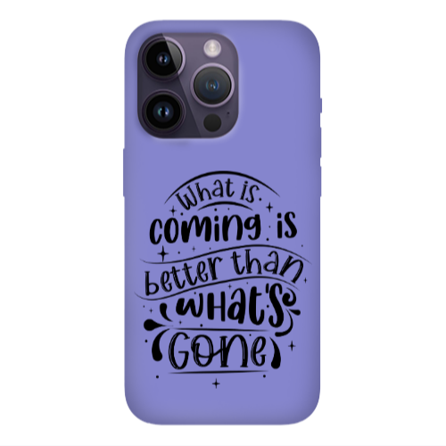 Apple iPhone 14 Pro  What is coming Purple Colored Silicone TPU Θήκη
