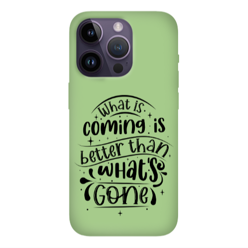 Apple iPhone 14 Pro Max What is coming Light Green Colored Silicone TPU Θήκη