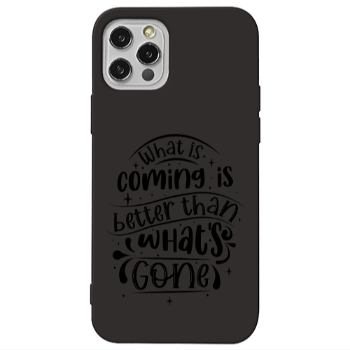 Apple iPhone 13 Pro What is coming Black Colored Silicone TPU Θήκη