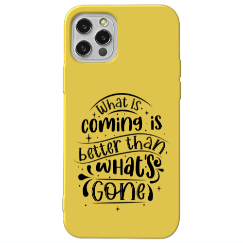 Apple iPhone 13 Pro What is coming Yellow Colored Silicone TPU Θήκη
