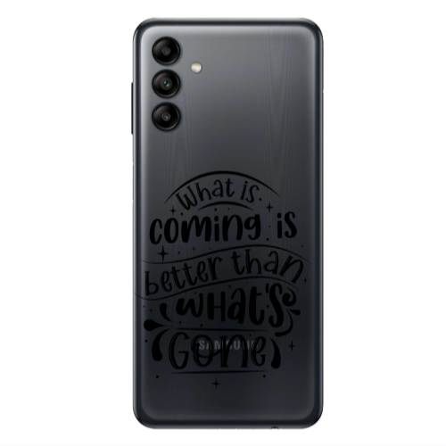 Samsung A04S What is coming Transparent Silicone TPU Θήκη