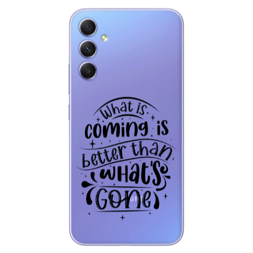 Samsung A34 What is coming Transparent Silicone TPU Θήκη