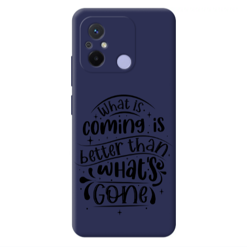 Xiaomi Redmi 12C What is coming Dark blue Colored Silicone TPU Θήκη
