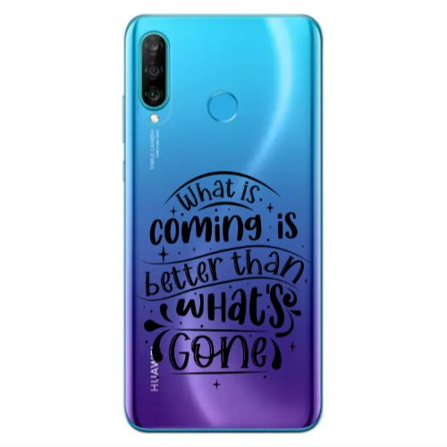 Huawei P30 Lite What is coming Transparent Silicone TPU Θήκη