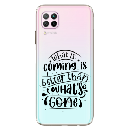 Huawei P40 Lite What is coming Transparent Silicone TPU Θήκη