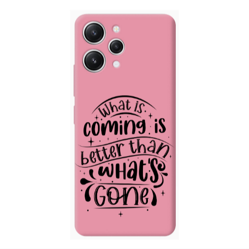 Xiaomi Redmi 12 What is coming Pink Colored Silicone TPU Θήκη