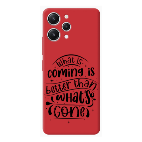 Xiaomi Redmi 12 What is coming Red Colored Silicone TPU Θήκη