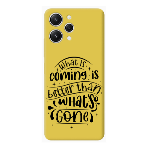 Xiaomi Redmi 12 What is coming Yellow Colored Silicone TPU Θήκη