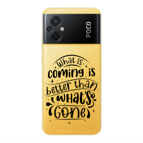 Xiaomi Poco M5 What is coming Transparent Silicone TPU Θήκη