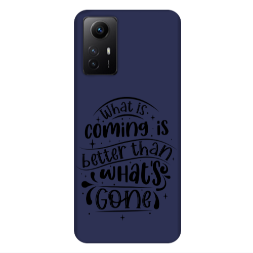 Xiaomi Redmi Note 12s What is coming Dark blue Colored Silicone TPU Θήκη