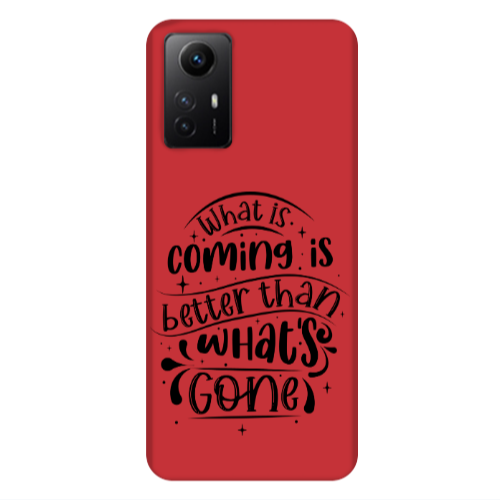 Xiaomi Redmi Note 12s What is coming Red Colored Silicone TPU Θήκη