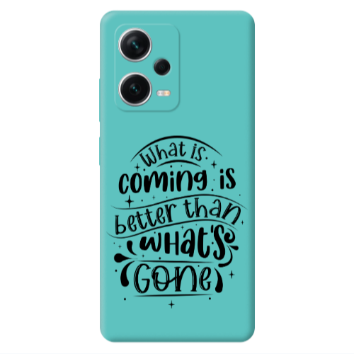 Xiaomi Poco X5 What is coming Turquoise Colored Silicone TPU Θήκη