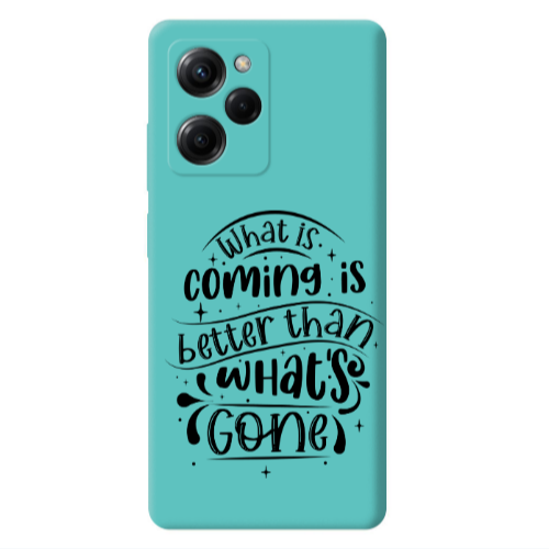 Xiaomi Poco X5 Pro What is coming Turquoise Colored Silicone TPU Θήκη