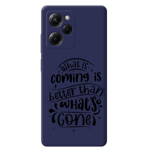 Xiaomi Poco X5 Pro What is coming Dark blue Colored Silicone TPU Θήκη