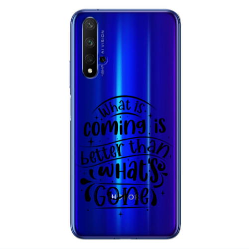 Huawei Nova 5 T What is coming Transparent Silicone TPU Θήκη