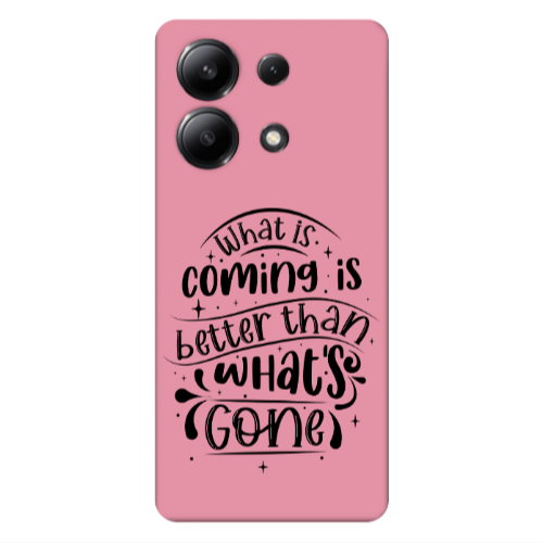 Xiaomi Redmi Note 13 4G What is coming Pink Colored Silicone TPU Θήκη