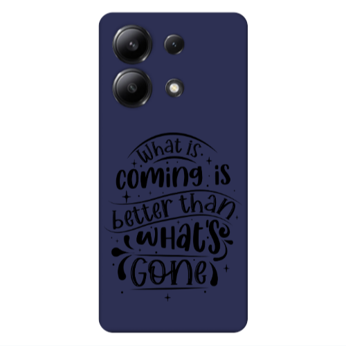 Xiaomi Redmi Note 13 4G What is coming Dark blue Colored Silicone TPU Θήκη