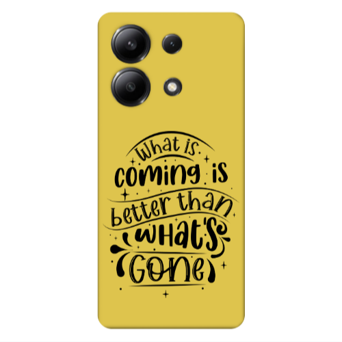 Xiaomi Redmi Note 13 4G What is coming Yellow Colored Silicone TPU Θήκη