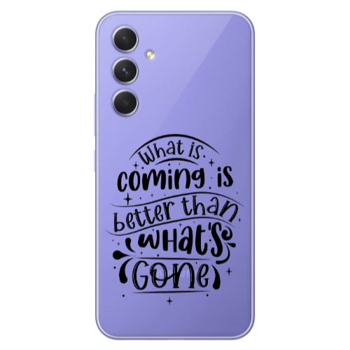 Samsung A55 What is coming Transparent Silicone TPU Θήκη