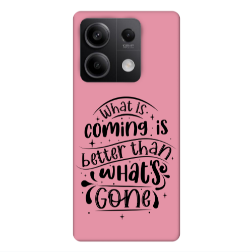 Xiaomi Redmi Note 13Pro 5G What is coming Pink Colored Silicone TPU Θήκη