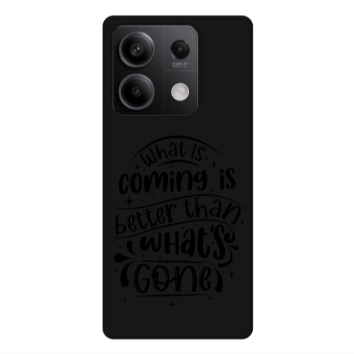 Xiaomi Redmi Note 13Pro 5G What is coming Black Colored Silicone TPU Θήκη
