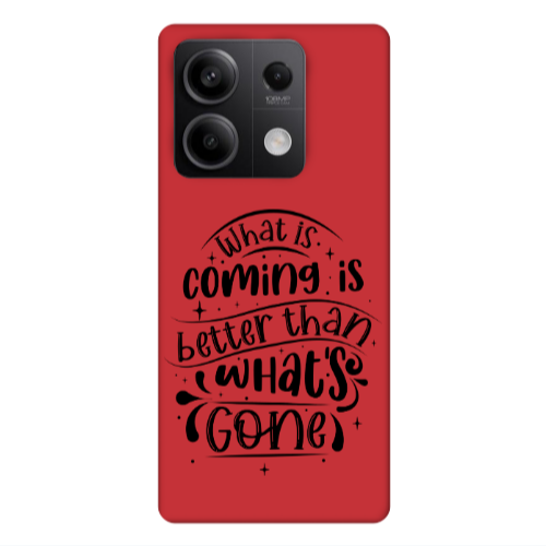 Xiaomi Redmi Note 13Pro 5G What is coming Red Colored Silicone TPU Θήκη