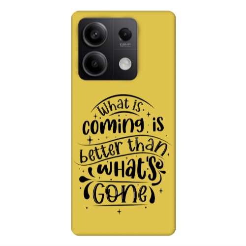 Xiaomi Redmi Note 13Pro 5G What is coming Yellow Colored Silicone TPU Θήκη