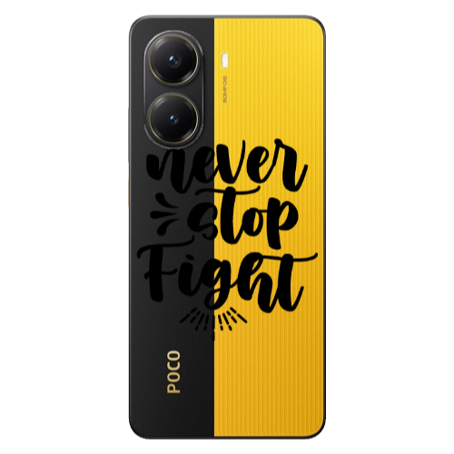Xiaomi Poco X7 Pro Never stop fight Transparent Silicone TPU Θήκη