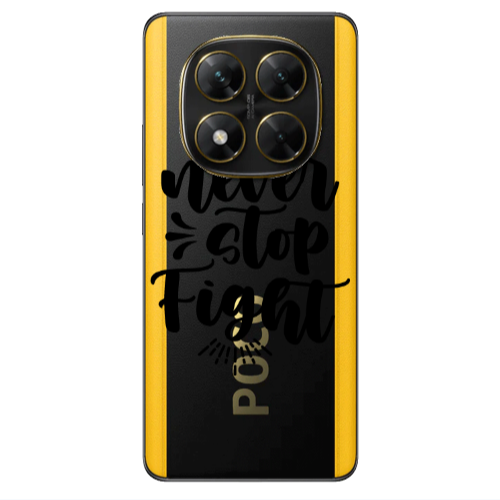 Xiaomi Poco X7 Never stop fight Transparent Silicone TPU Θήκη