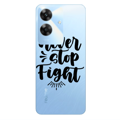 Realme Note 60 Never stop fight Transparent Silicone TPU Θήκη