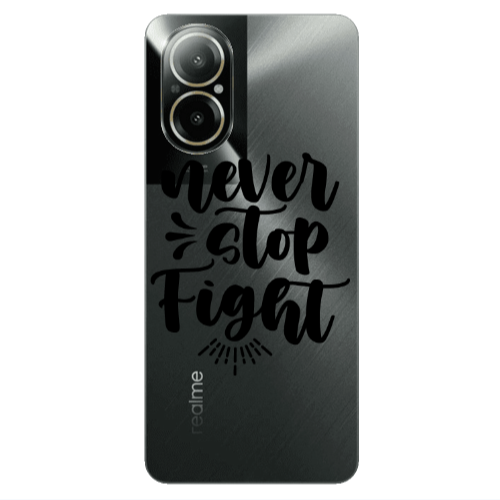 Realme C67 Never stop fight Transparent Silicone TPU Θήκη