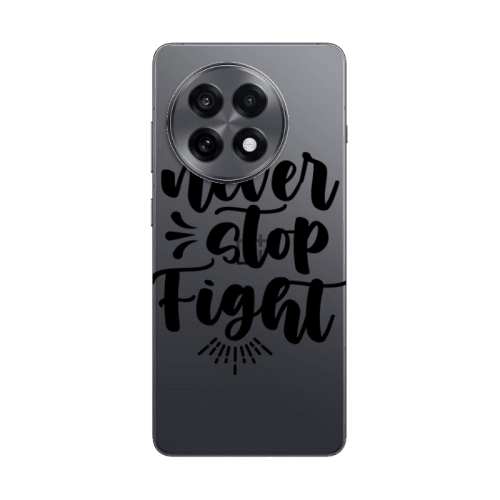 Oneplus 13 5G Never stop fight Transparent Silicone TPU Θήκη