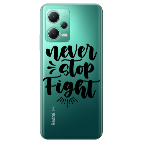 Xiaomi Redmi Note 12 Pro Plus 5G Never stop fight Transparent Silicone TPU Θήκη
