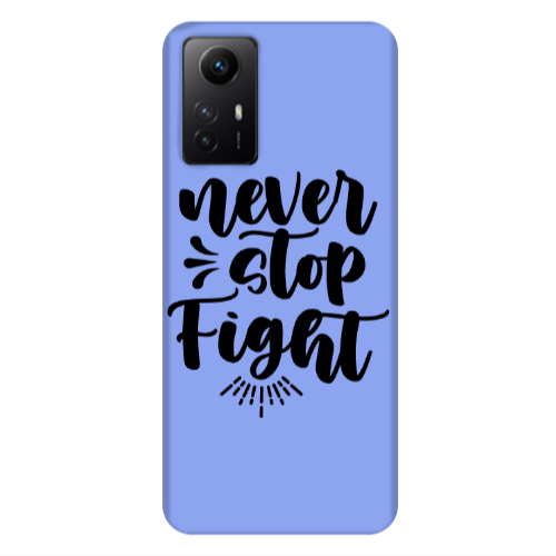 Xiaomi Redmi Note 12s Never stop fight Light Purple Colored Silicone TPU Θήκη