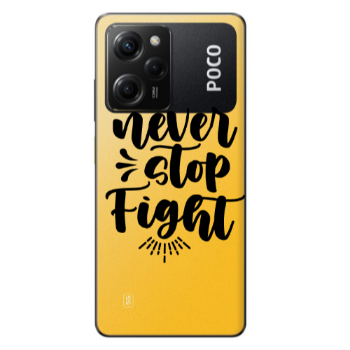 Xiaomi Poco X5 Pro Never stop fight Transparent Silicone TPU Θήκη
