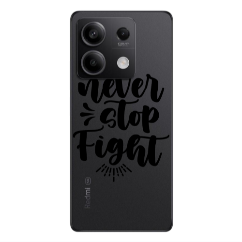 Xiaomi Redmi Note 13Pro 5G Never stop fight Transparent Silicone TPU Θήκη