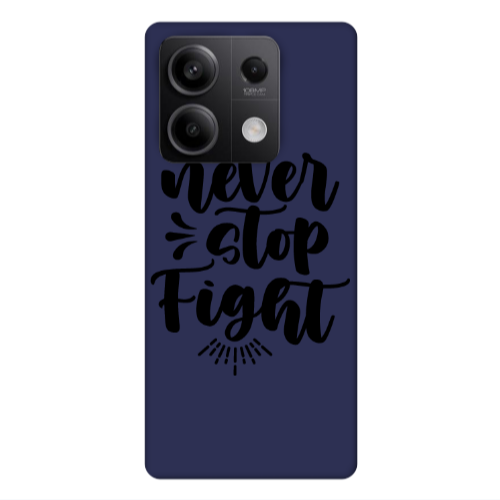 Xiaomi Redmi Note 13Pro 5G Never stop fight Dark blue Colored Silicone TPU Θήκη